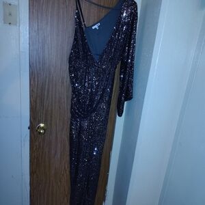 Fashion Nova Black Sequin Dress